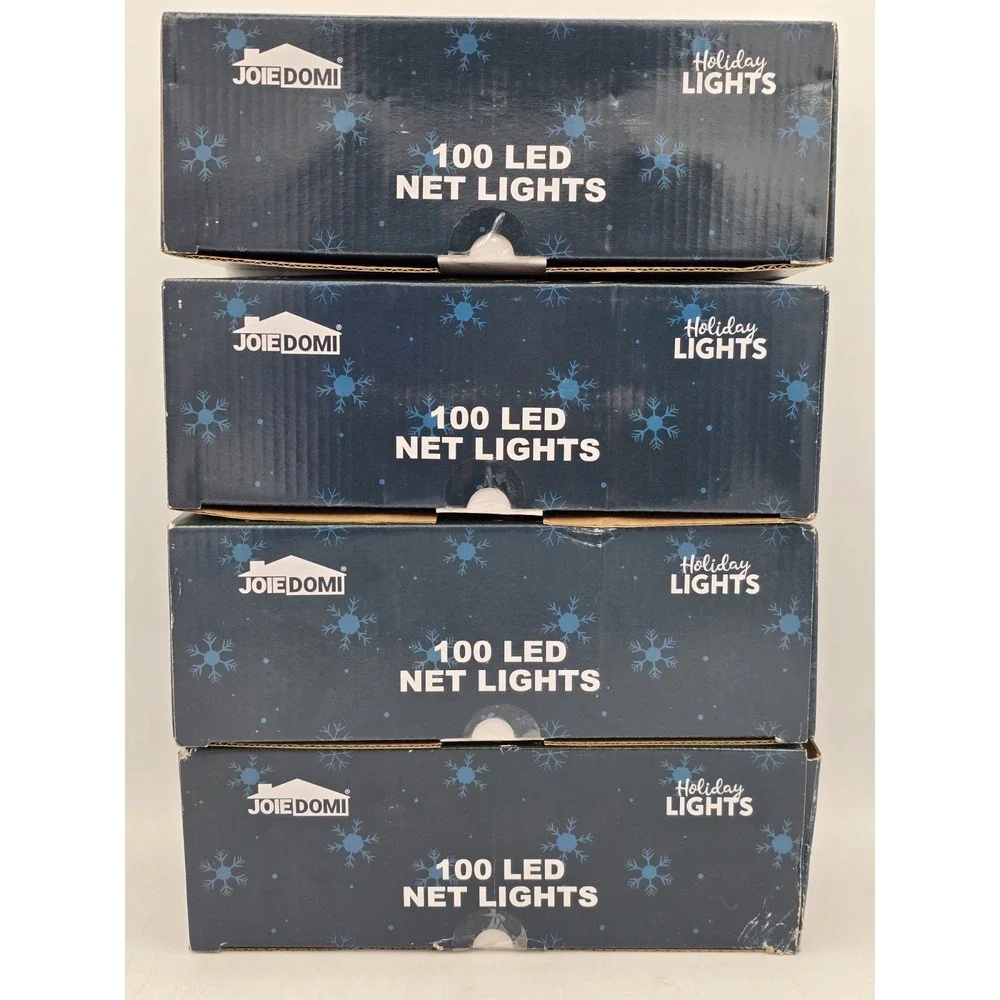 4 Pack‎ Home Accents 100 Count Warm White Mini LED Net Lights Wedding Party Xmas